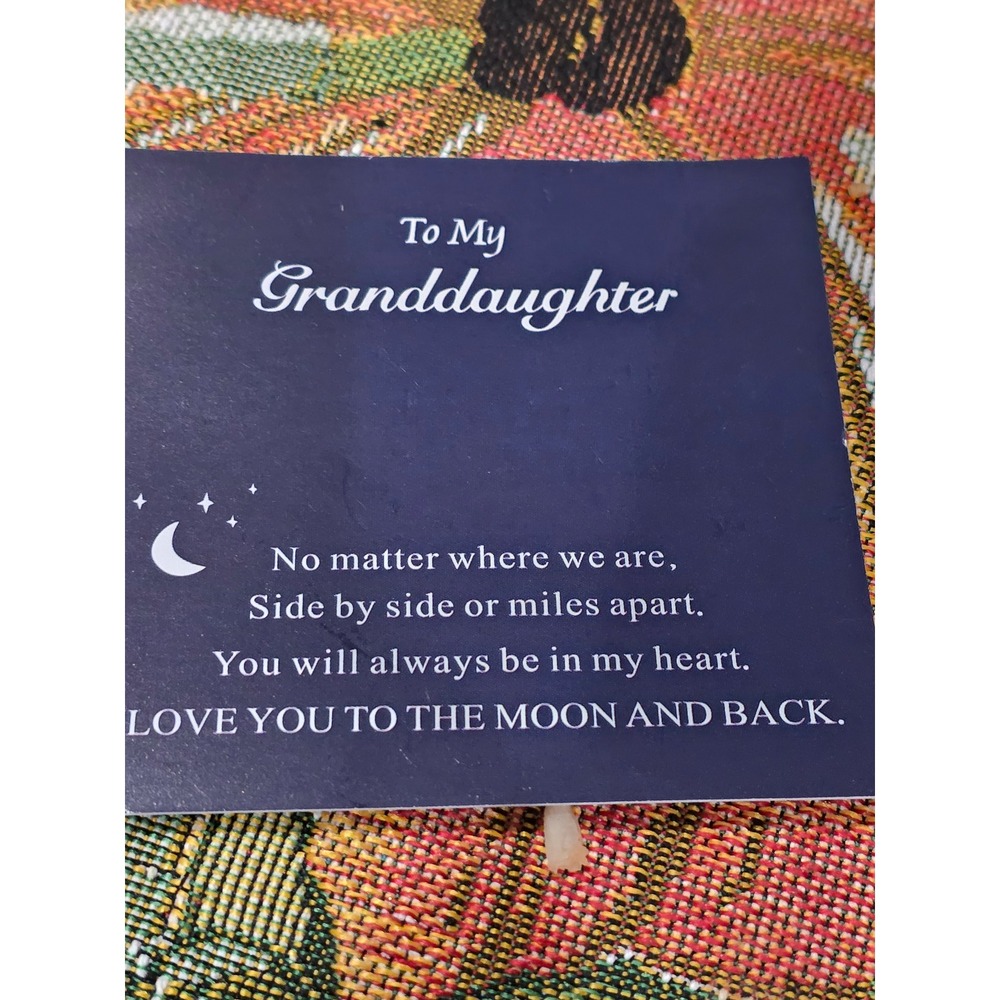 Granddaughter Infinity Heart Bracelet Silver Tone Inspirational Message‎ Gift - Picture 5 of 5